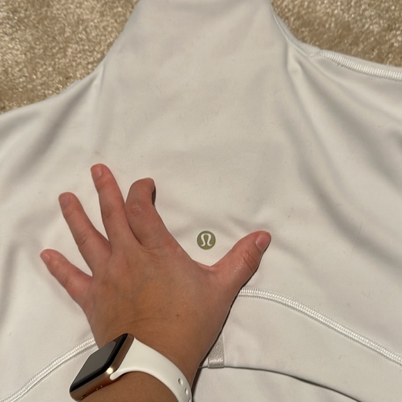 🦄✨RARE✨ Lululemon Define Jacket Cropped *Gold Size 6 *Special Edition Off White - Picture 16 of 16